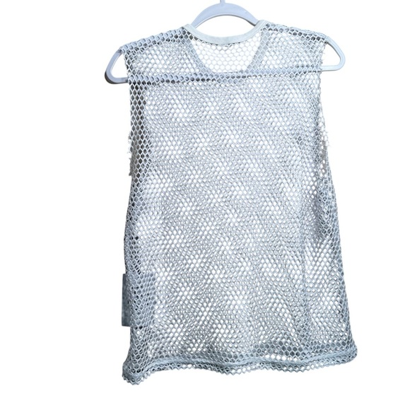 NWT Zyia Don't Mesh With Me White Swim Cover Large L I20 - Picture 2 of 7